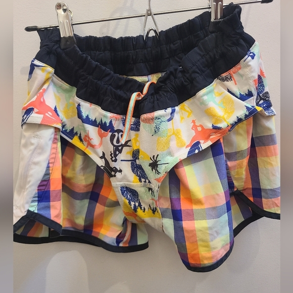 Lululemon Seawheeze 2013 Entry Speed Short - Plaid - Size S - Picture 12 of 14